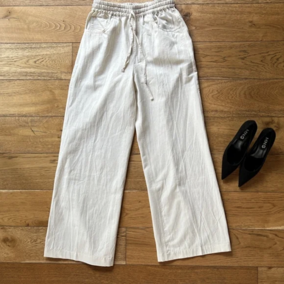 Wide Leg Linen Pants